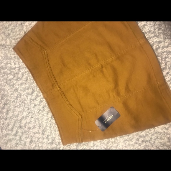 Tan Button-up Mini Skirt - Picture 5 of 5
